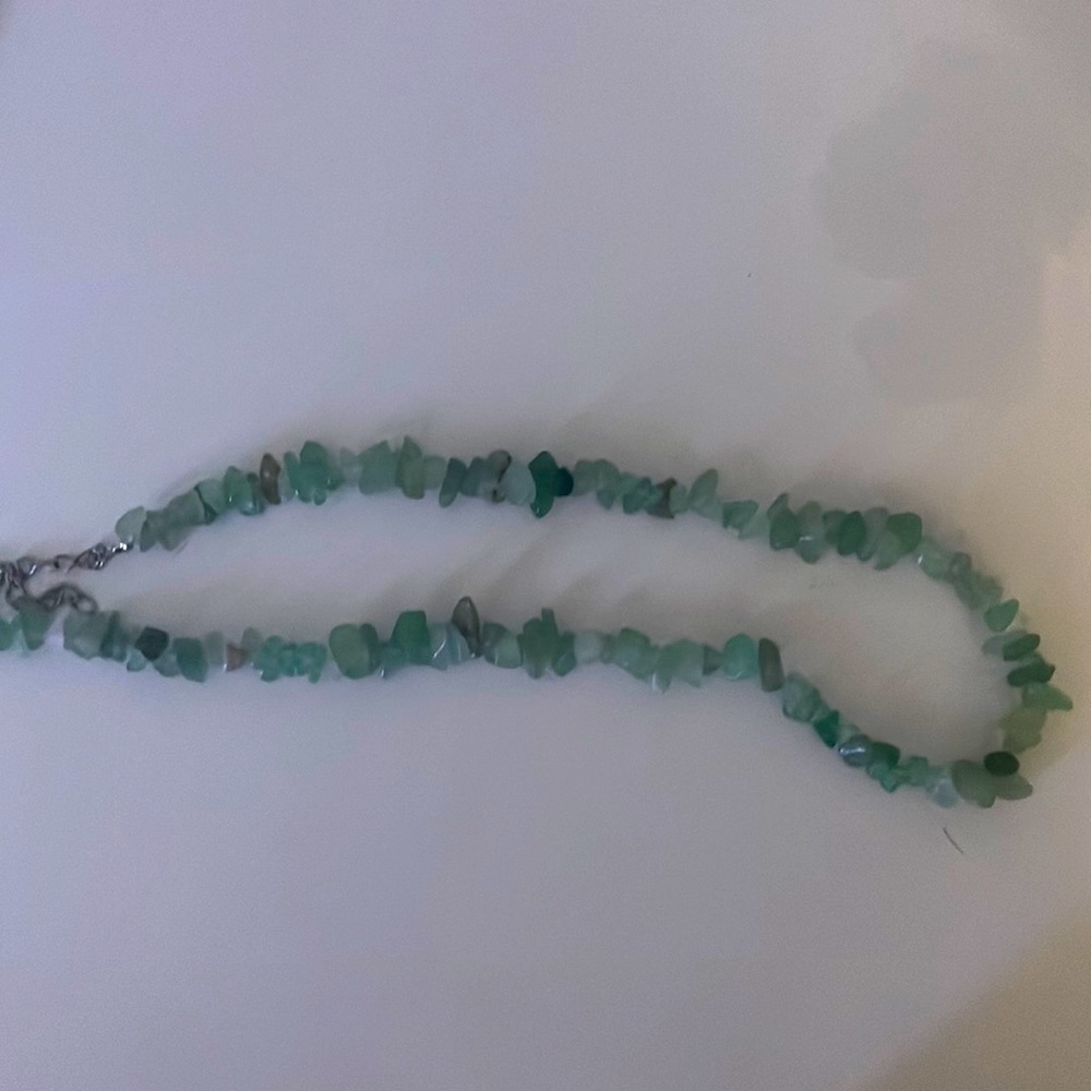 Teal crystal necklace!